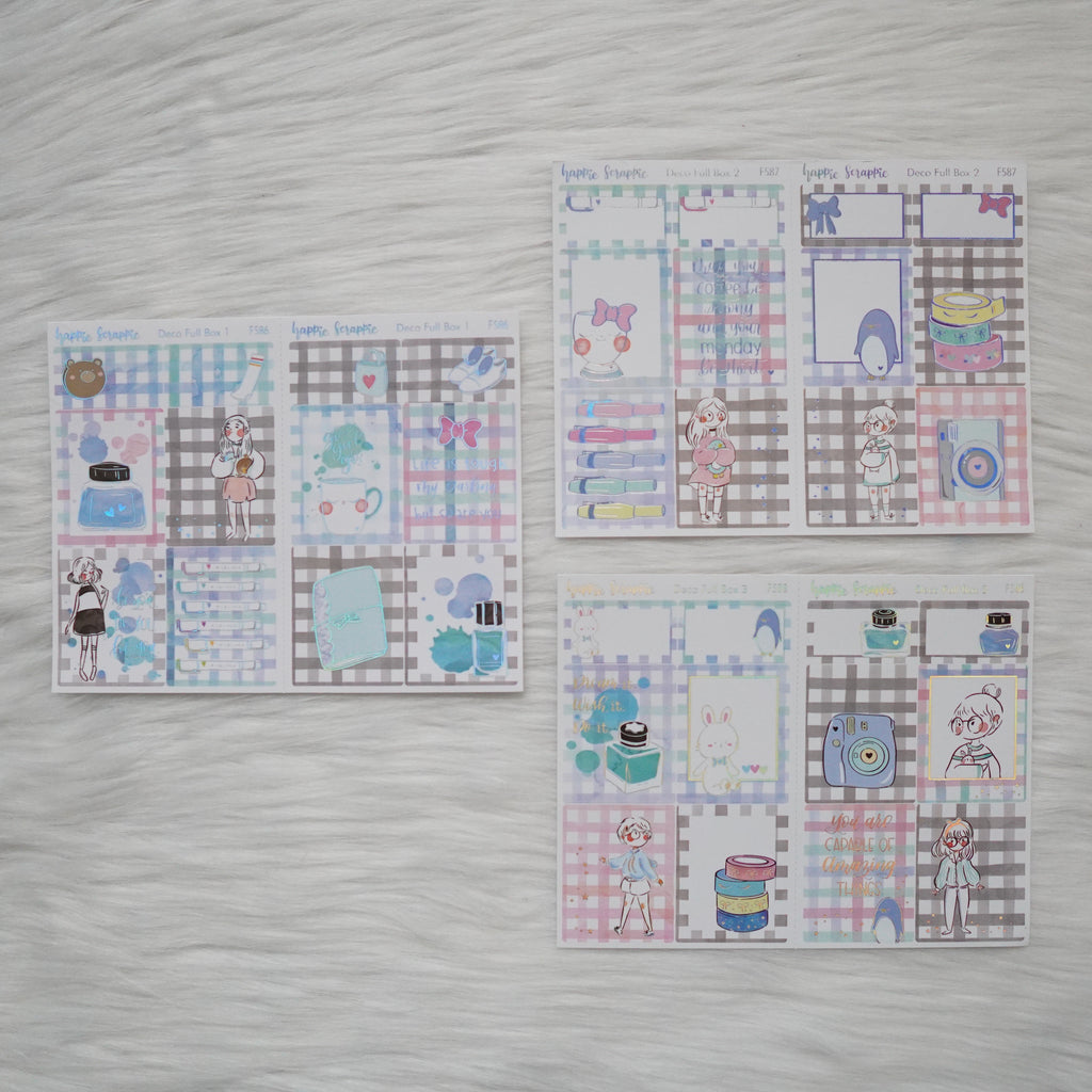 Sticker Kit - My Favorite Things (3 Deco Full Boxes) - Foiled Stickers (F586 / F587 / F588)