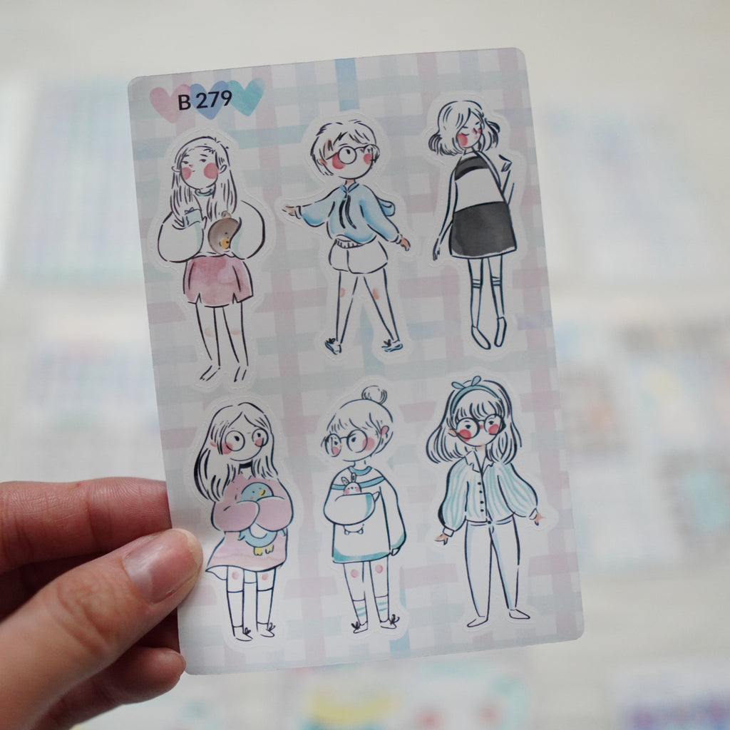 Planner Stickers : My Favorite Things - Girls // Collab with Qiara Teor (B279)