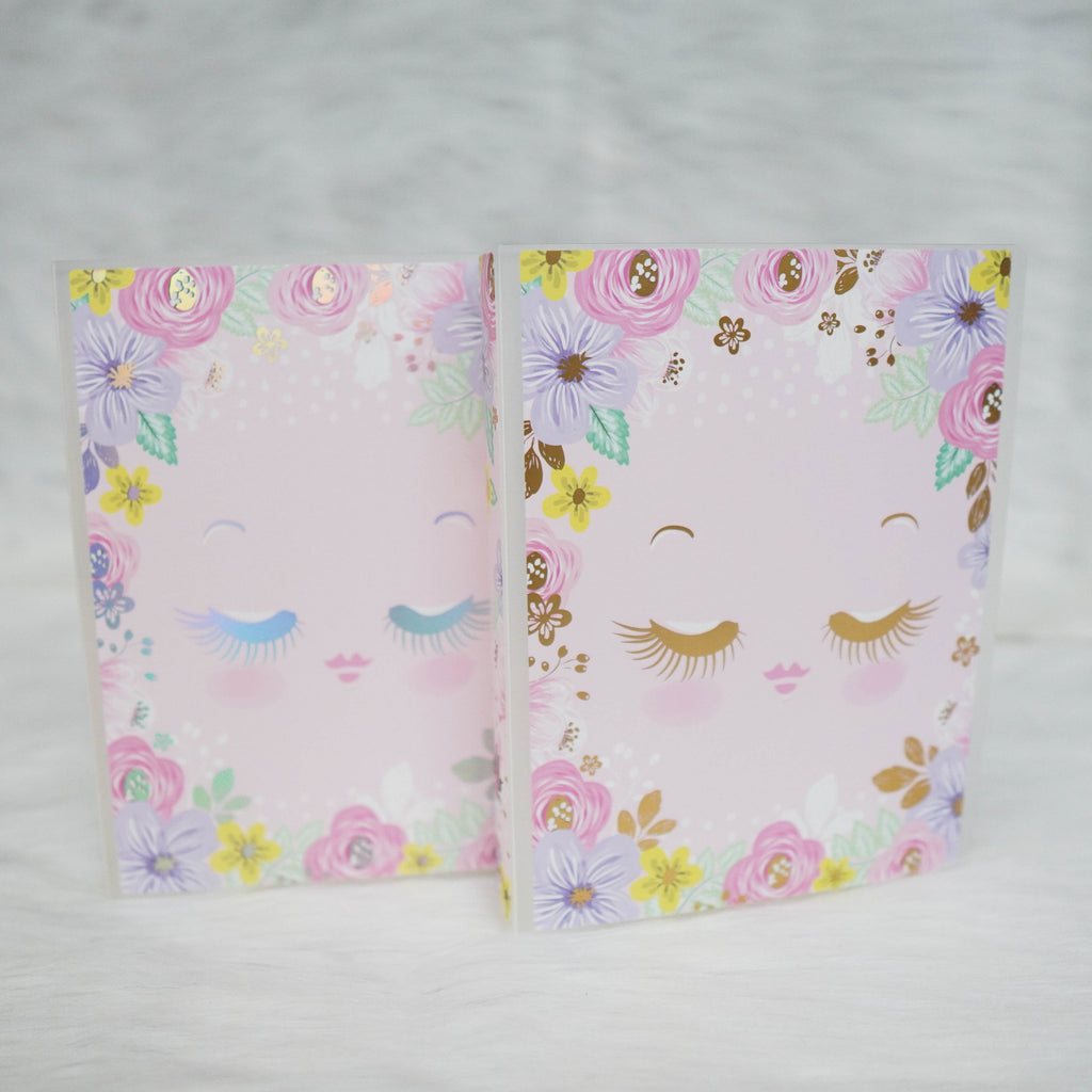 Sticker Album : Jumbo Sized Sticker Albums // J012 - Hello Petite Paper Collab (Eyelash Girl)