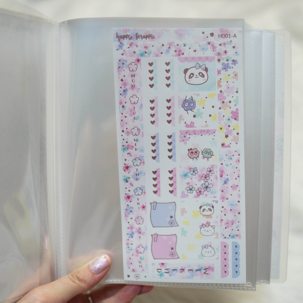 Sticker Album : Jumbo Sized Sticker Albums // J013 - Hello Petite Paper Collab (Floral)