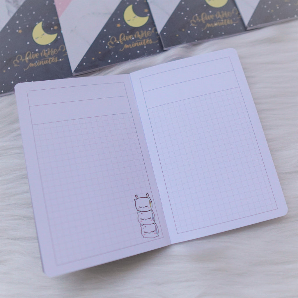 Travel Notebook (All Sizes) - Me Time // Grid with header for 15mm spacing (Annie Plans Collab)