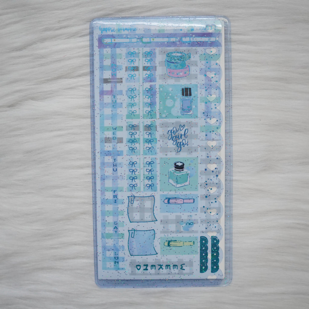 Jelly Sleeve / Pocket : Hobonichi Weeks (Scallop Border)