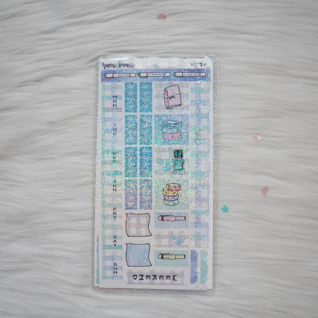 Jelly Sleeve / Pocket : Hobonichi Weeks (Scallop Border)