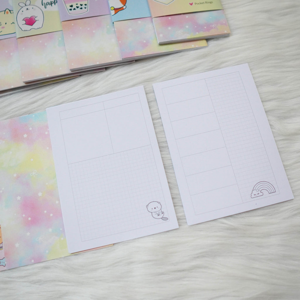 Disc / Rings Planner Inserts - You're My Happy Rainbow // Week-On-2-Page (Annie Plans Collab)