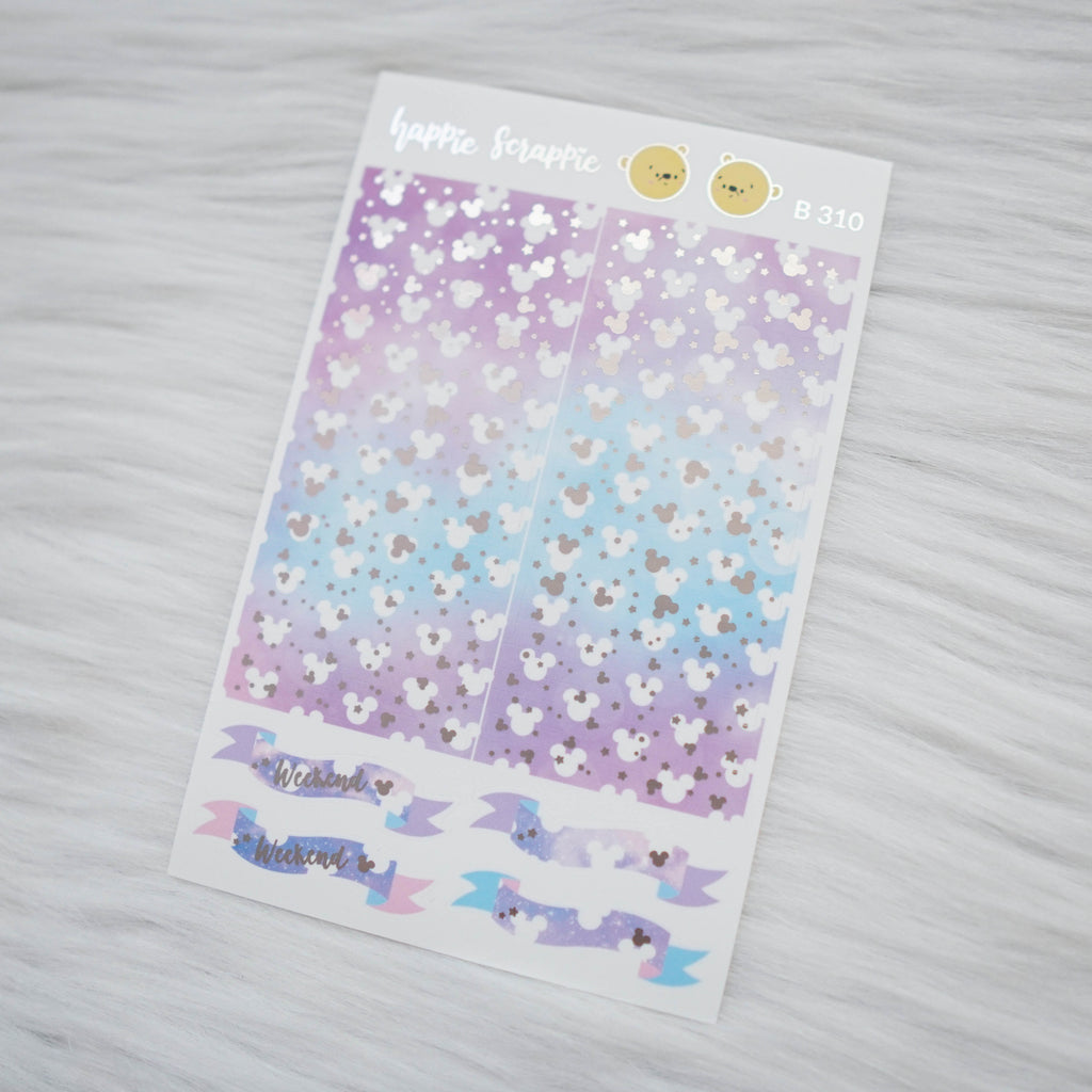Planner Stickers : Magic // Foiled Deco Header & Banner (B310)