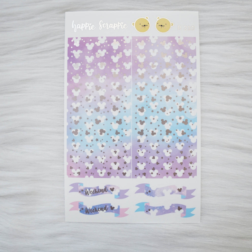 Planner Stickers : Magic // Foiled Deco Header & Banner (B310)