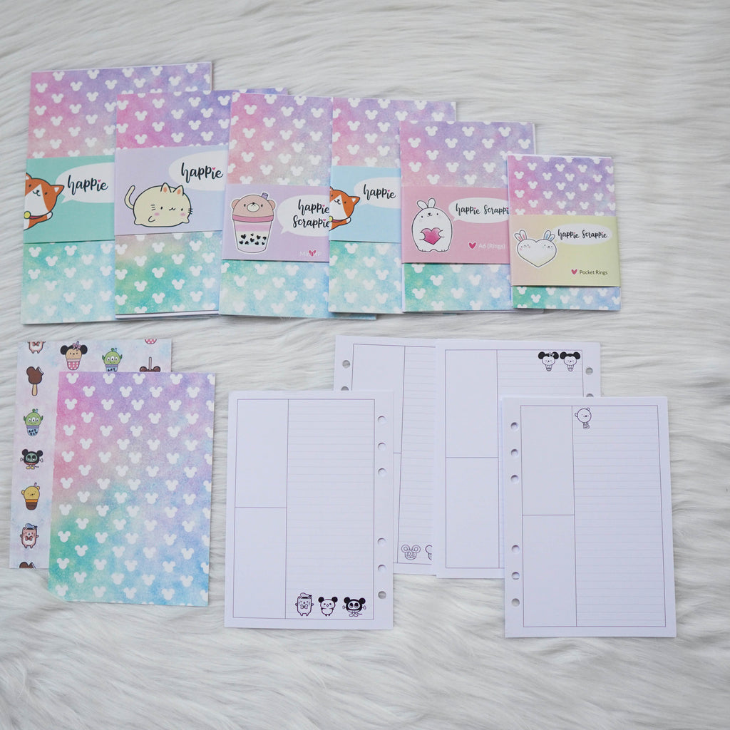 Disc / Rings Planner Inserts - Magic // Week-On-4-Page (Annie Plans Collab)