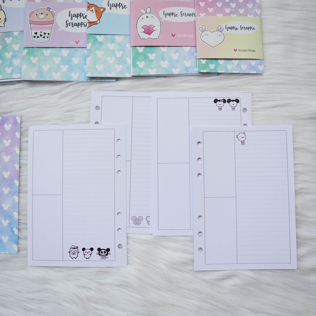 Disc / Rings Planner Inserts - Magic // Week-On-4-Page (Annie Plans Co