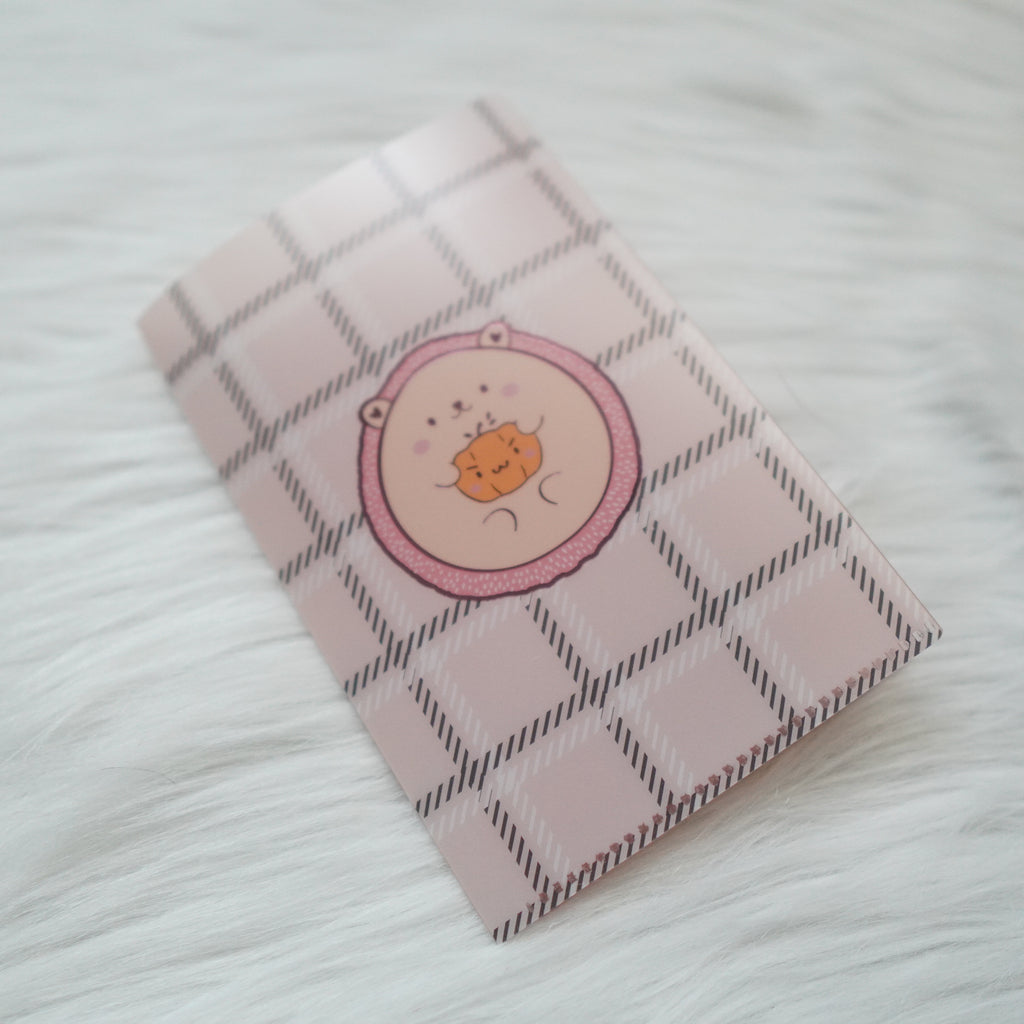 Regular Sticker Folder : Warm & Fuzzy // Hedgehog Sticker Storage Folder (Rose Gold Foiled)