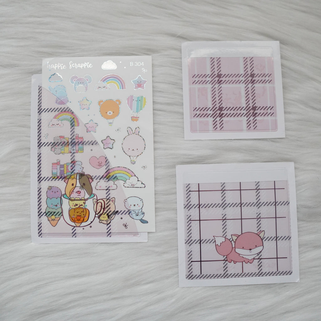Stickie Pockets : Warm & Fuzzy //Rose Gold Foil (Set of 3)