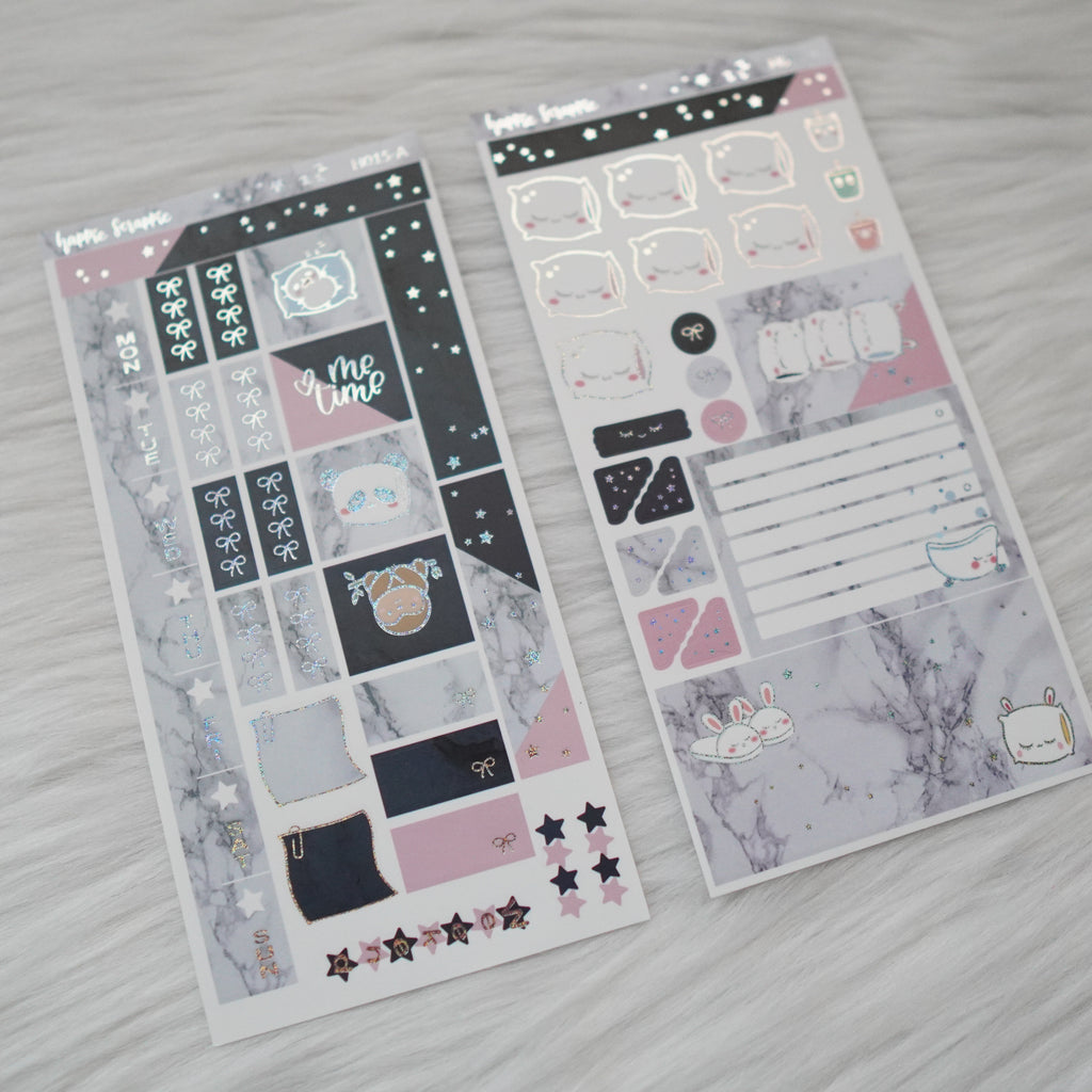 Hobonichi Weeks Sticker Kit - Me Time // H015 - Foiled Stickers