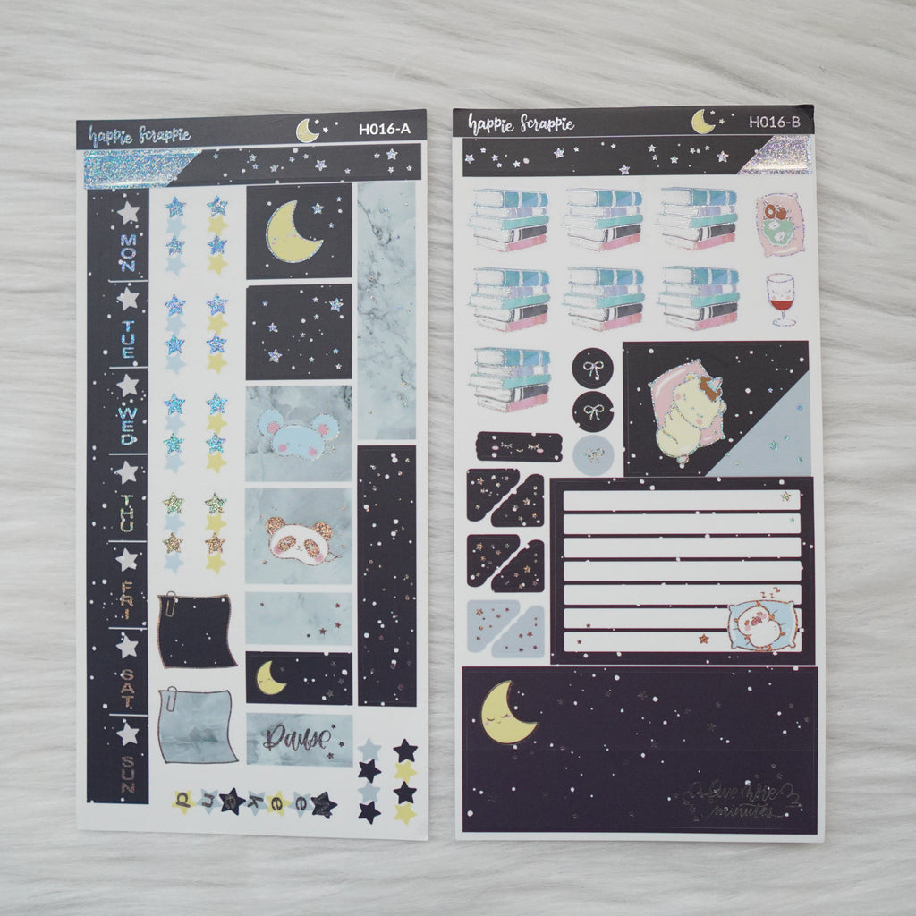 Hobonichi Weeks Sticker Kit - Sleepy // H016 - Foiled Stickers