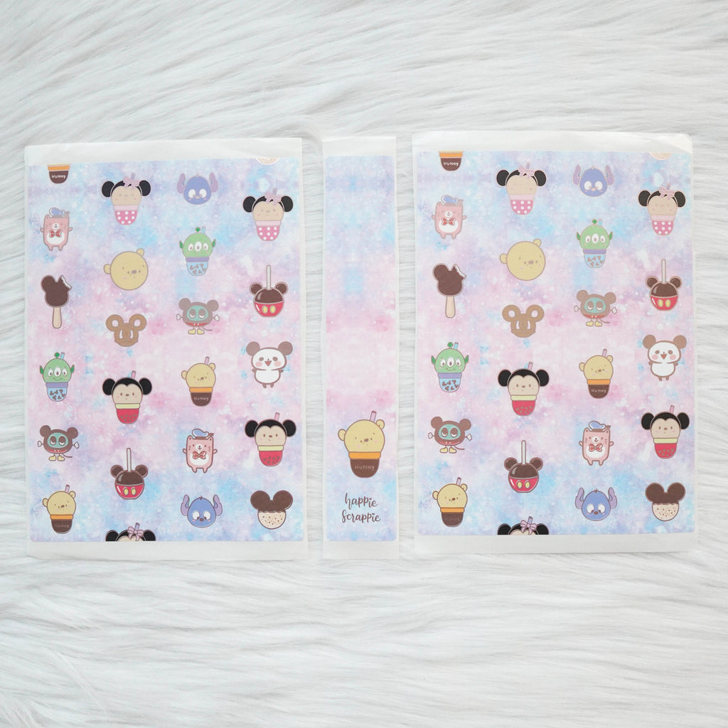 Sticker Album : Jumbo Sized Sticker Albums // J025 - Magical Snacks (Collab with Sparkly Paper Co & Happy Daya)