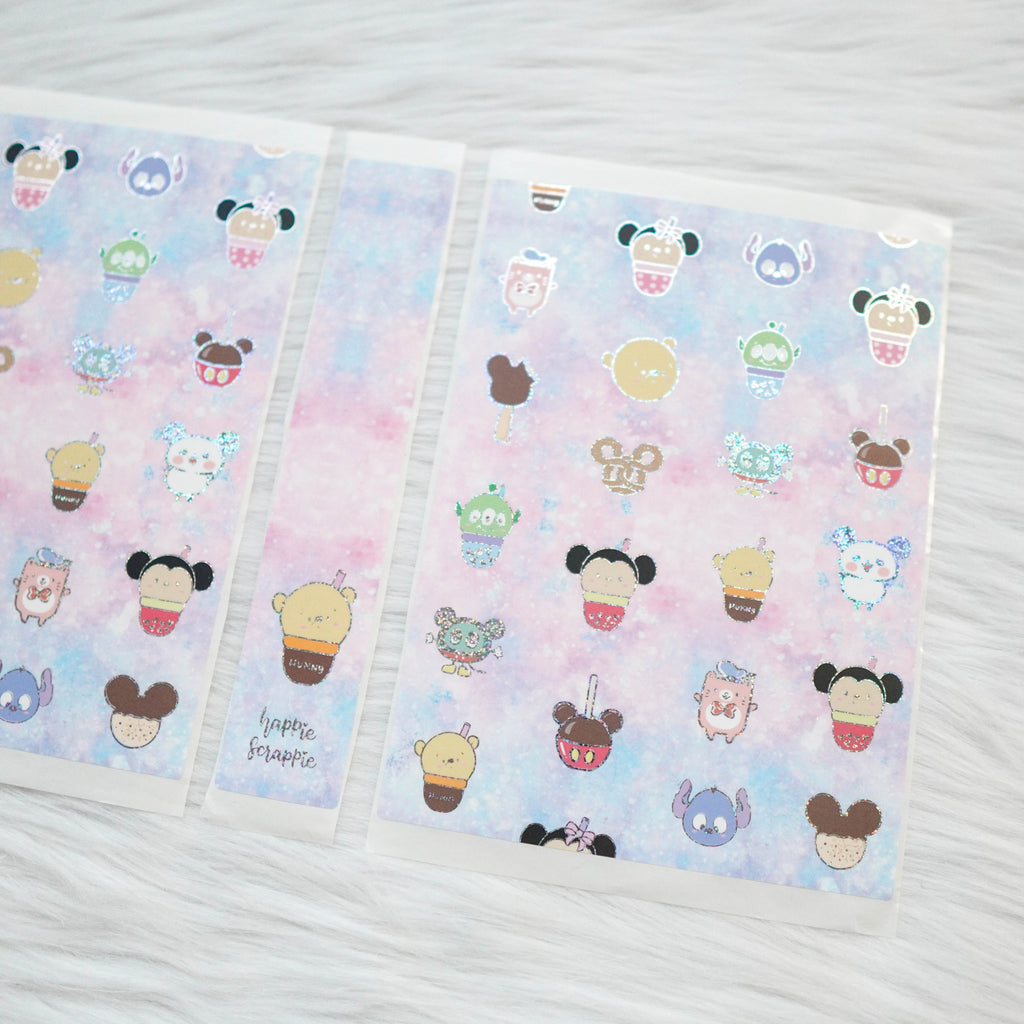 Sticker Album : Jumbo Sized Sticker Albums // J025 - Magical Snacks (Collab with Sparkly Paper Co & Happy Daya)