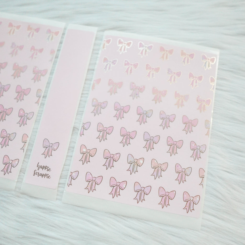 Sticker Album : Jumbo Sized Sticker Albums // J023 - RCD Bows (Rose Colored Daze Collab)