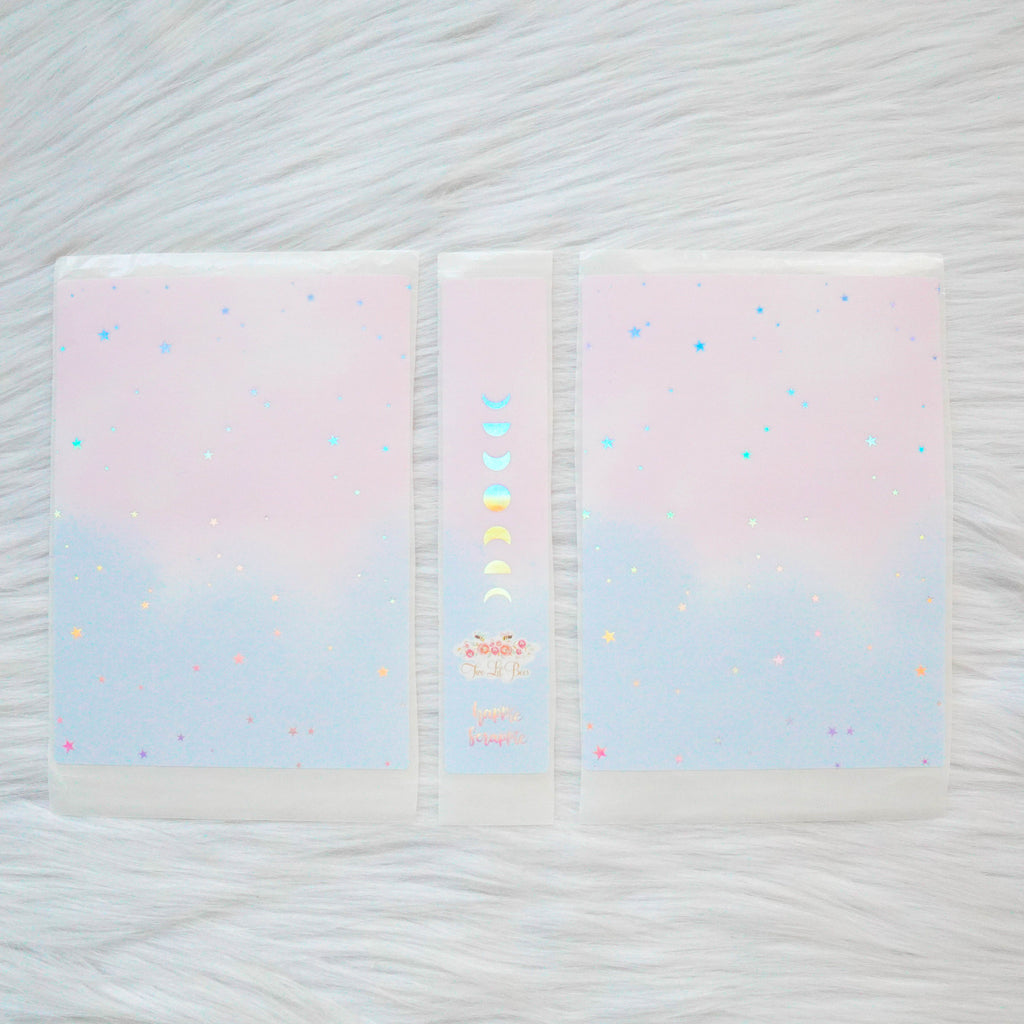 Sticker Album : Regular Sticker Albums // A094 - Blue & Pink Stars (Two Lil Bees Collab)