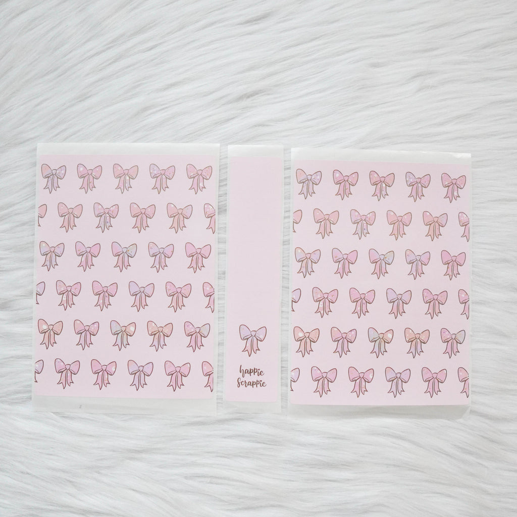 Sticker Album : Regular Sticker Albums // A090 - RCD Bows (Rose Colored Daze Collab)