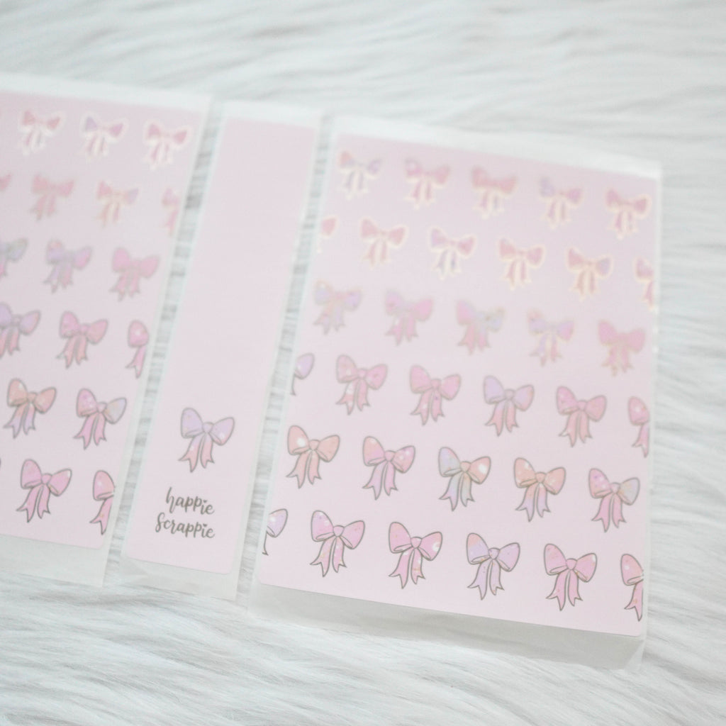 Sticker Album : Regular Sticker Albums // A090 - RCD Bows (Rose Colored Daze Collab)