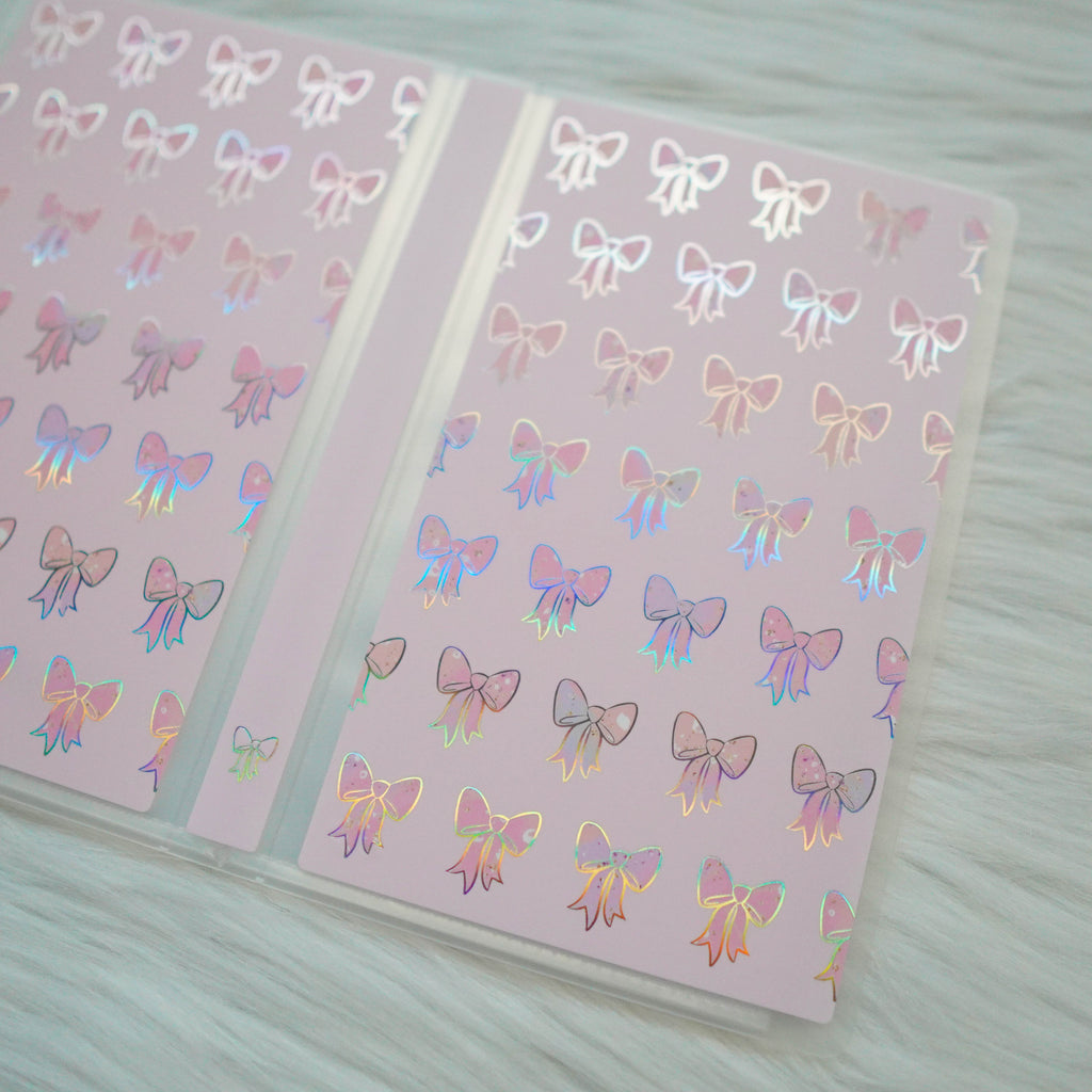 Sticker Album : Hobo Weeks Albums // W011 - RCD Bows (Rose Colored Daze Collab)