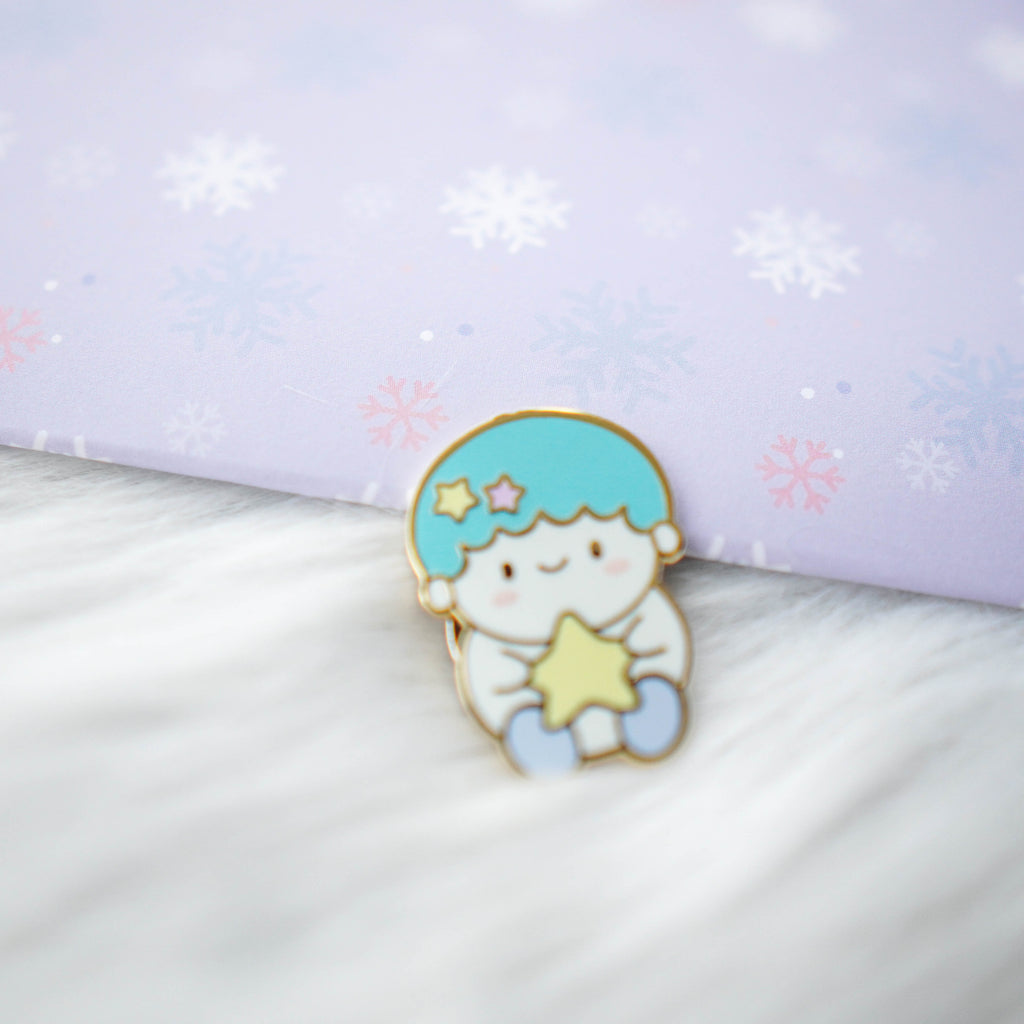 Pins : Cutie Patootie // Blue Hair Boy //  Magnetic Backing