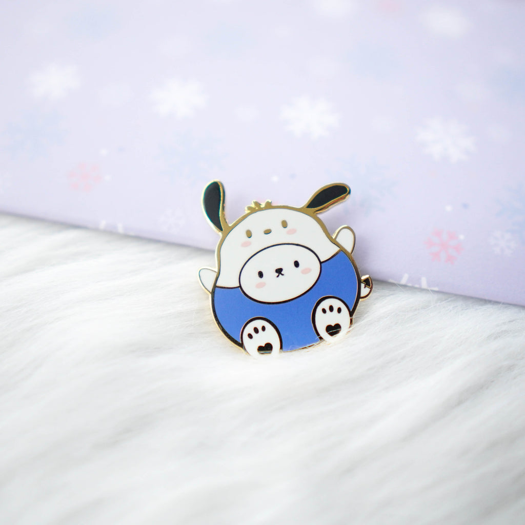 Pins : Cutie Patootie // Blue Shirt Dog //  Magnetic Backing
