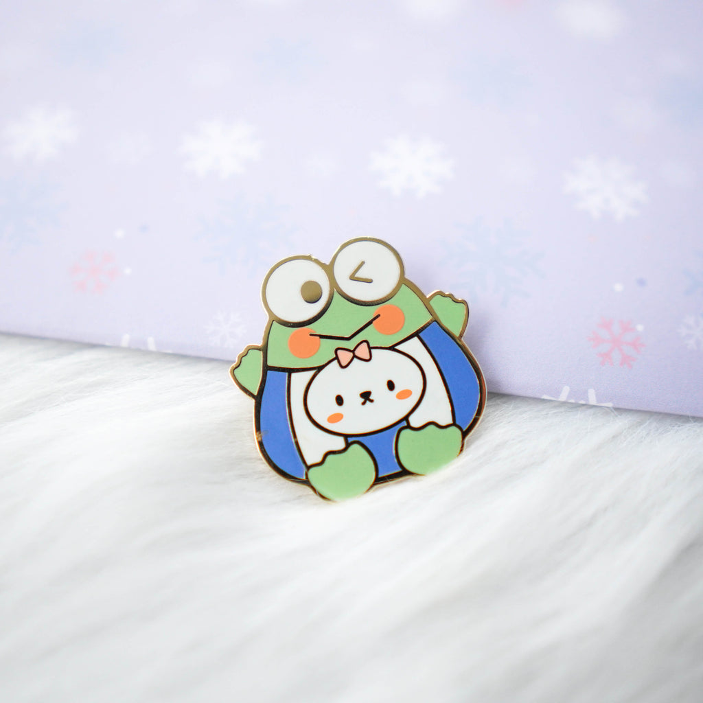 Pins : Cutie Patootie // Green Frog //  Magnetic Backing
