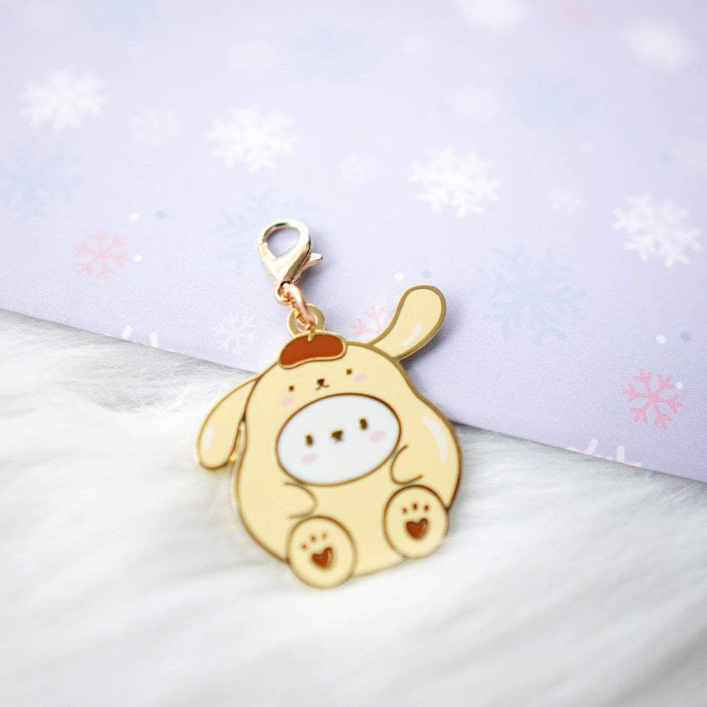 Dangling Charm : Cutie Patootie // Yellow Dog Pom Pom