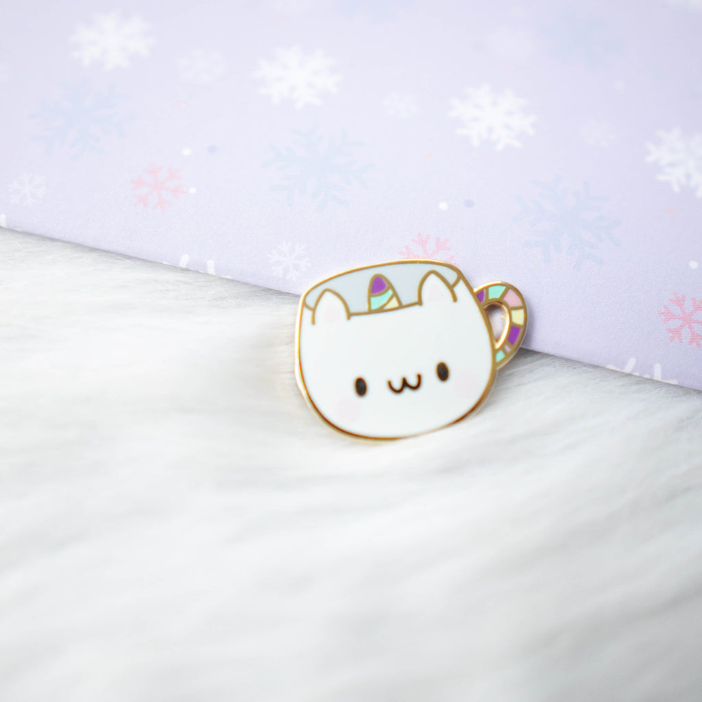 Pins : Catiecorn Cup //  Magnetic Backing
