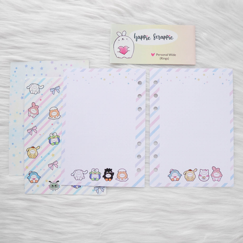 Disc / Rings Planner Inserts - Cutie Patootie // Dotted