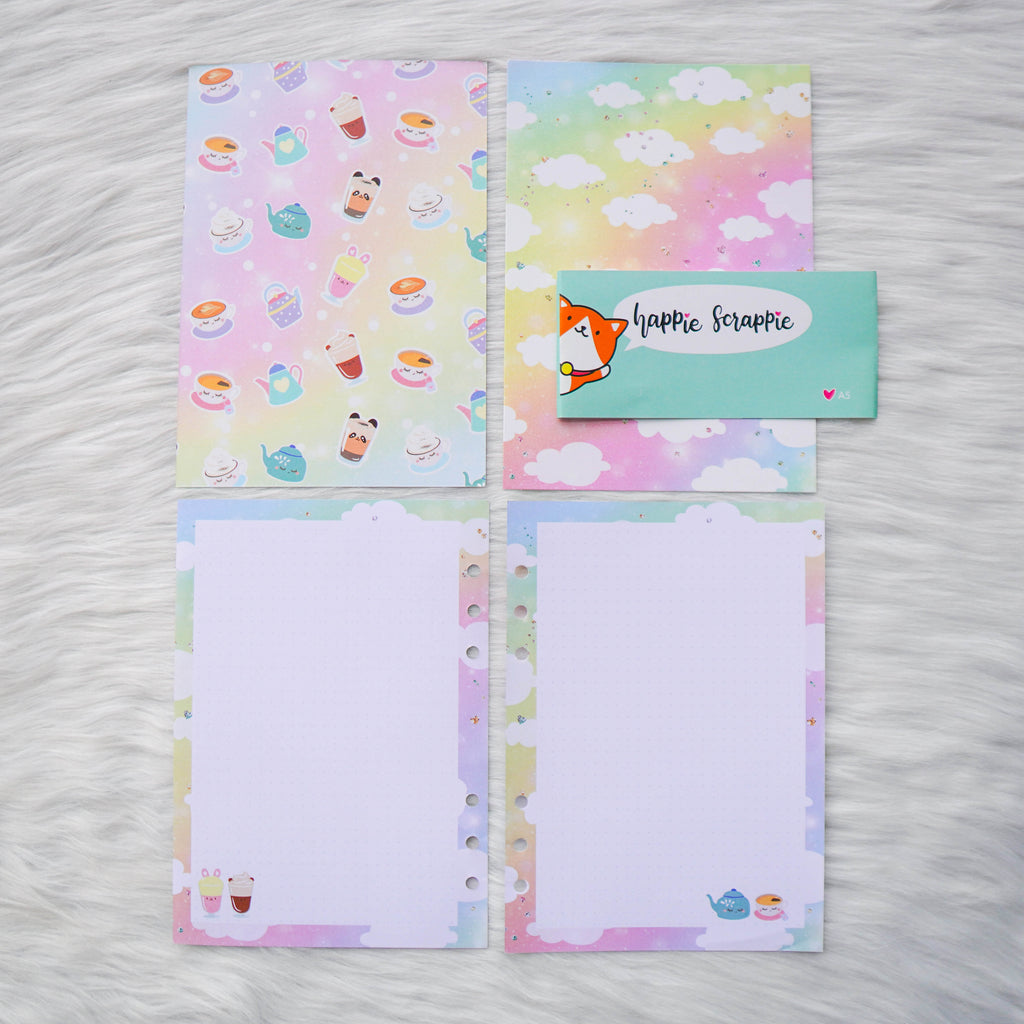 Disc / Rings Planner Inserts - Positivi-TEA // Dotted