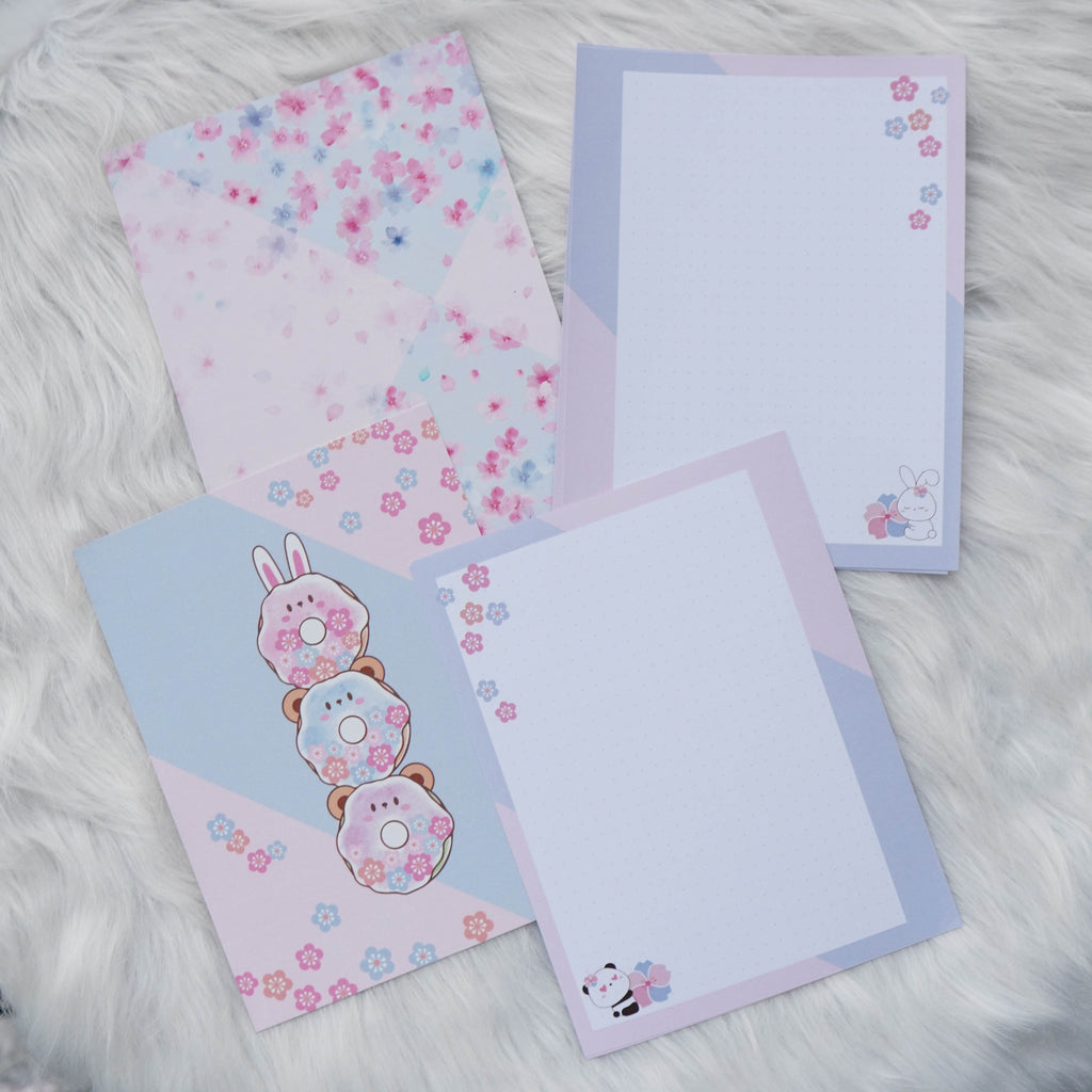 Disc / Rings Planner Inserts - Cherry Blossom Panda // Dotted