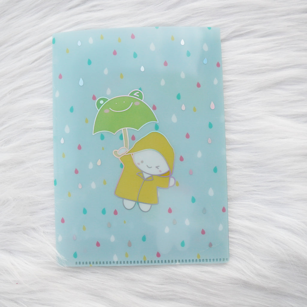 Jumbo Sticker Folder :Spring Shower Storage Folder (Holo Silver Foiled) // Collab with OnceMoreWithLove