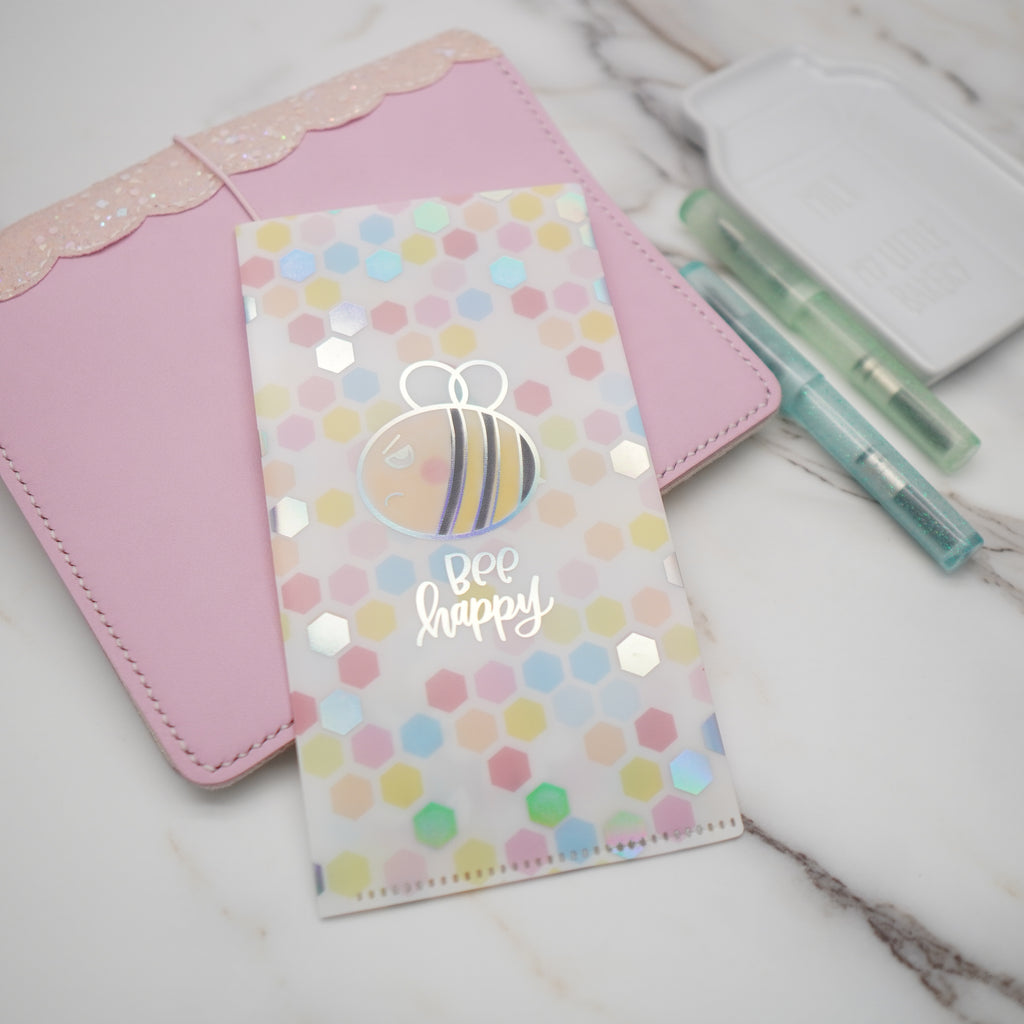 Hobo Weeks Sticker Folder : Grumpy Bee Storage Folder (Holo Silver Foiled)