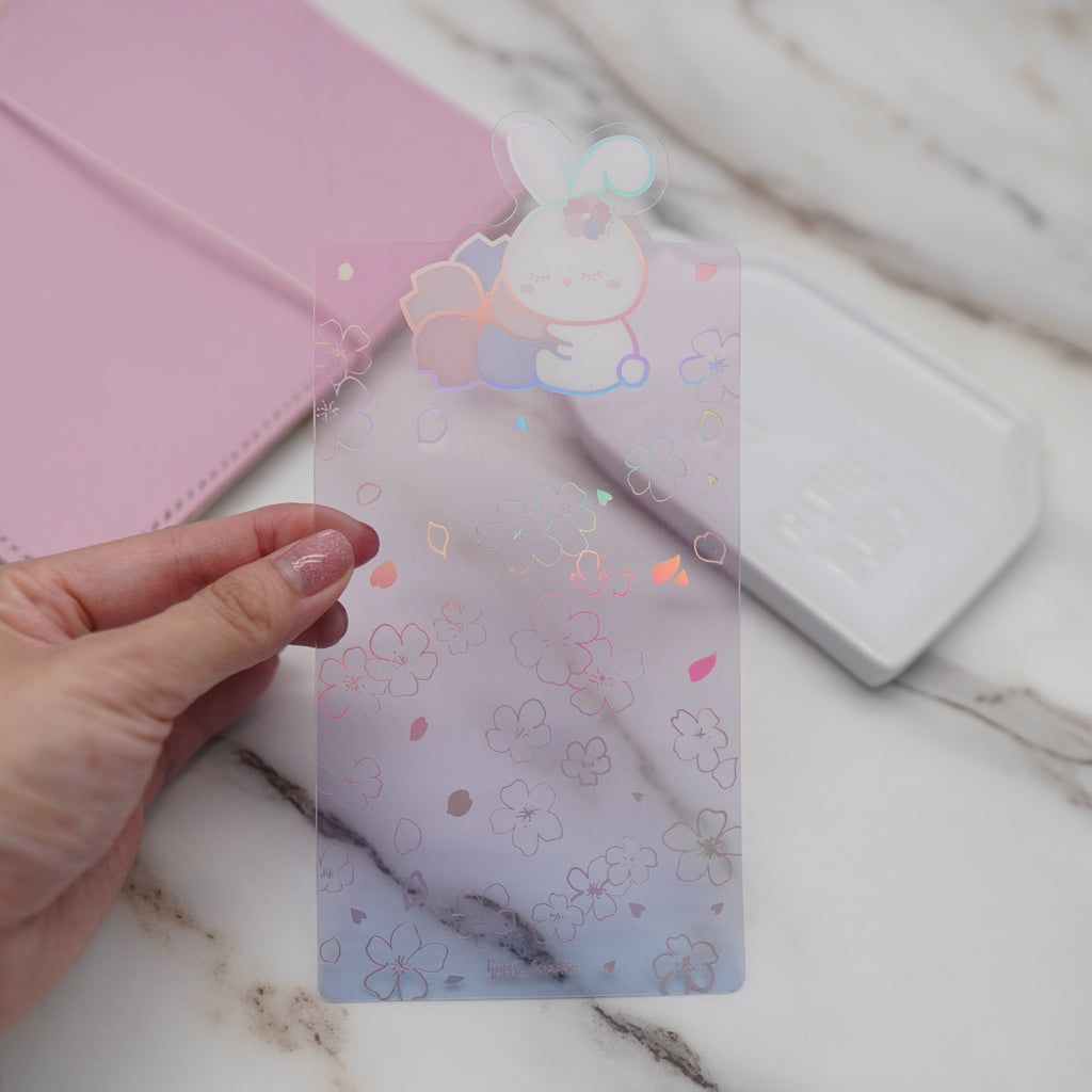 Hobo Washi Cards : Cherry Blossom 2 // Holo Pink Foil (Jumbo）