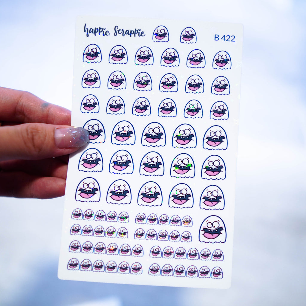 Planner Stickers : Happie Halloween // Naughty Ghost (B422)