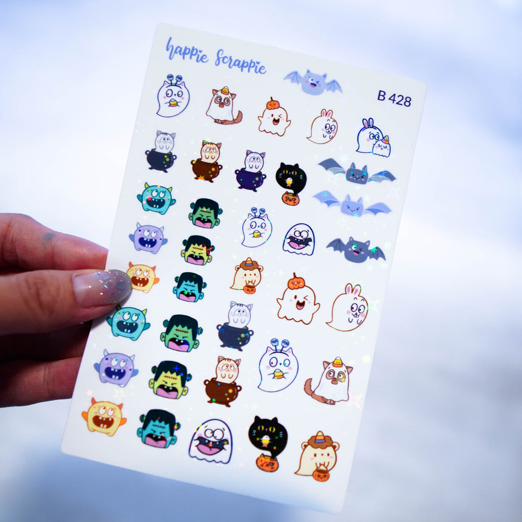 Planner Stickers : Happie Halloween (B428)