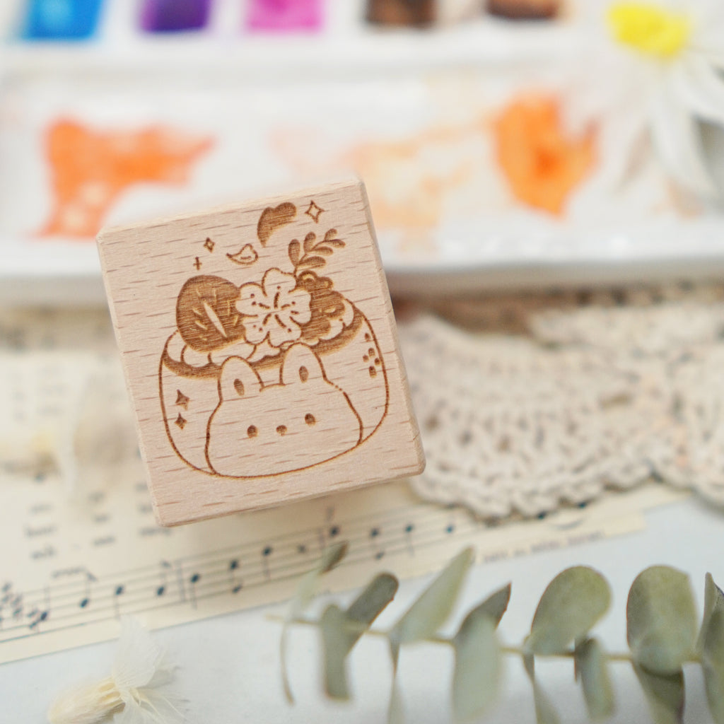 Stamp : Hanami Cafe // Bunny Strawberry Cake (STA011)