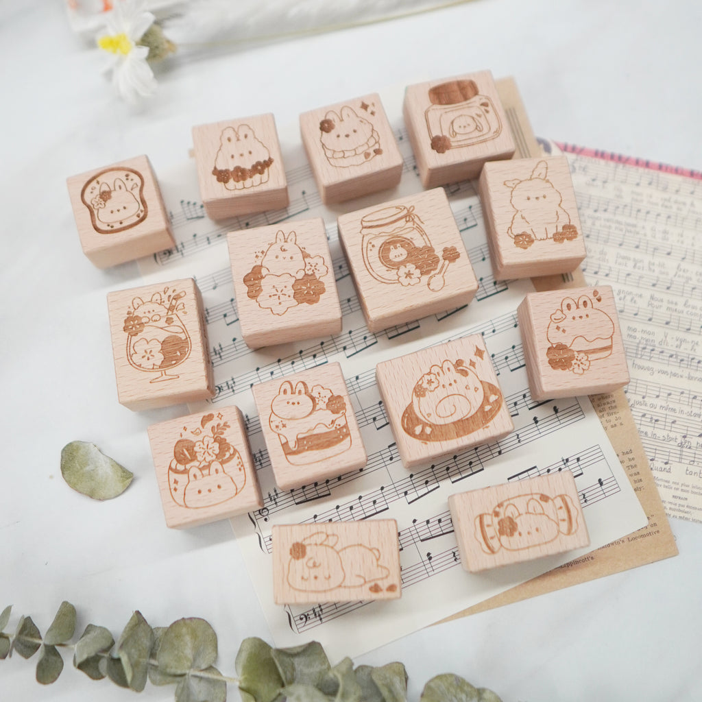 Stamp : Hanami Cafe // All-The-Bunny-Bundle (Set of 14) (STA003)