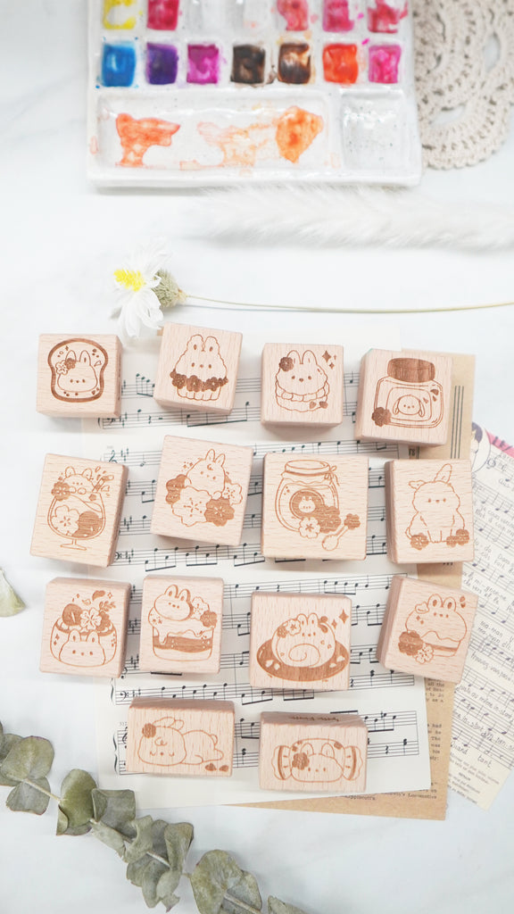 Stamp : Hanami Cafe // All-The-Bunny-Bundle (Set of 14) (STA003)