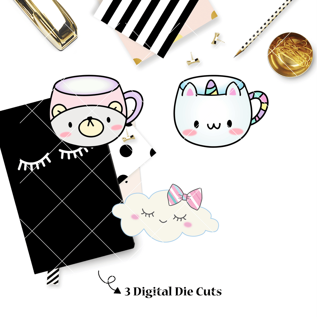 DIGITAL DOWNLOAD! - No Physical Product : Hug In A Mug / Caticorn Mug Themed