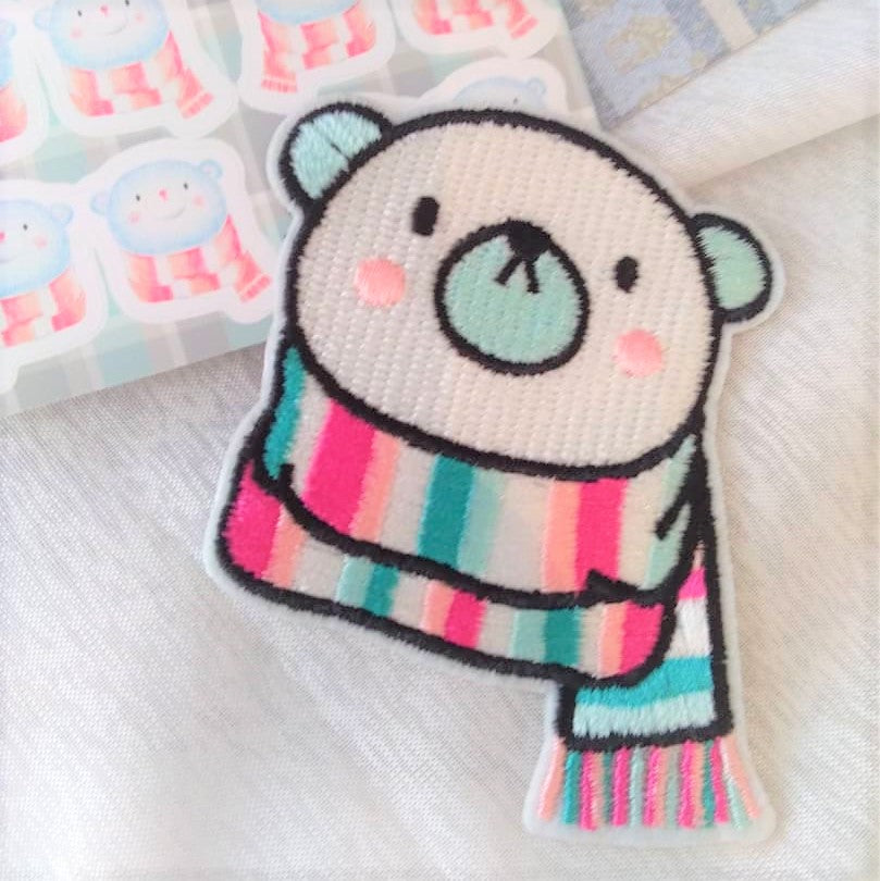 Fabric Patch : Bundle Up / Polar Bear