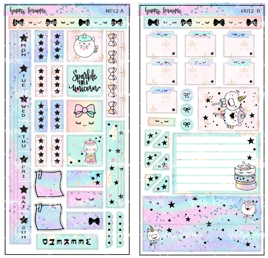 Hobonichi Weeks Sticker Kit - Magical Wishes // H012 - Foiled Stickers