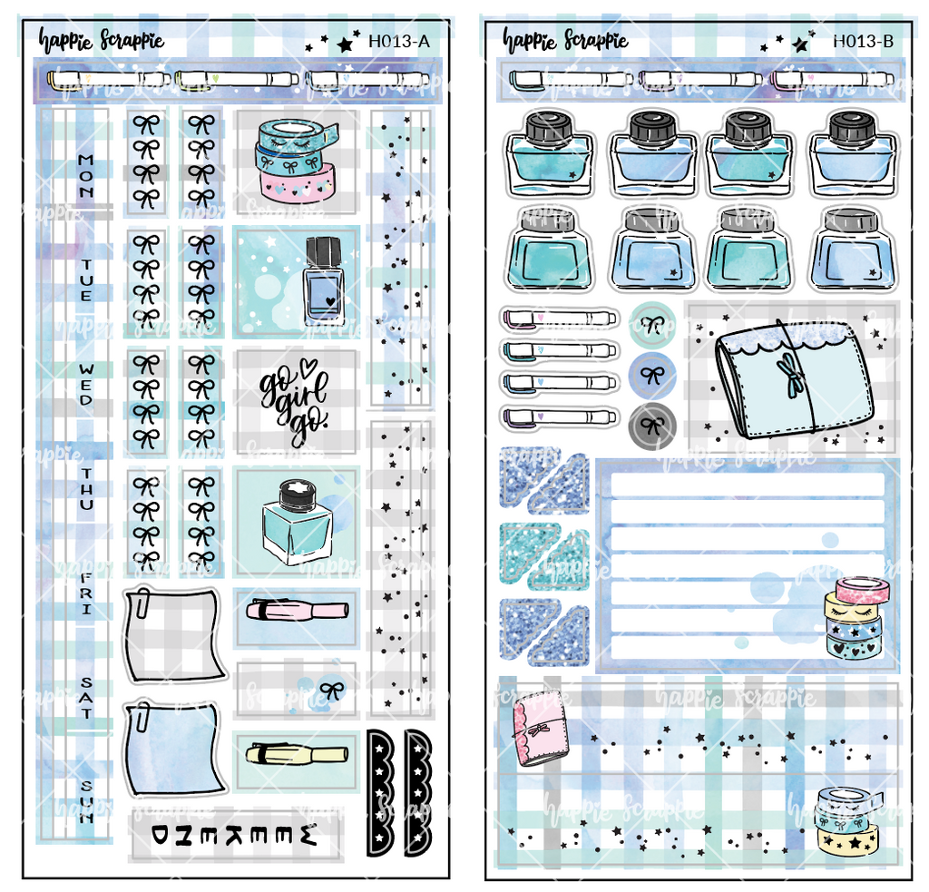 Hobonichi Weeks Sticker Kit - My Favorite Things // H013 - Foiled Stickers