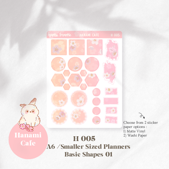 Quarter Sticker : Hanami Cafe // Buy-All-Bundle (NO FOIL) (H003 - H011)