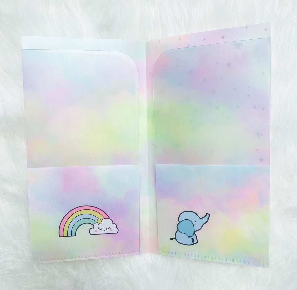Hobo Weeks Sticker Folder : Rainbow Storage Folder (Holo Silver Foiled)