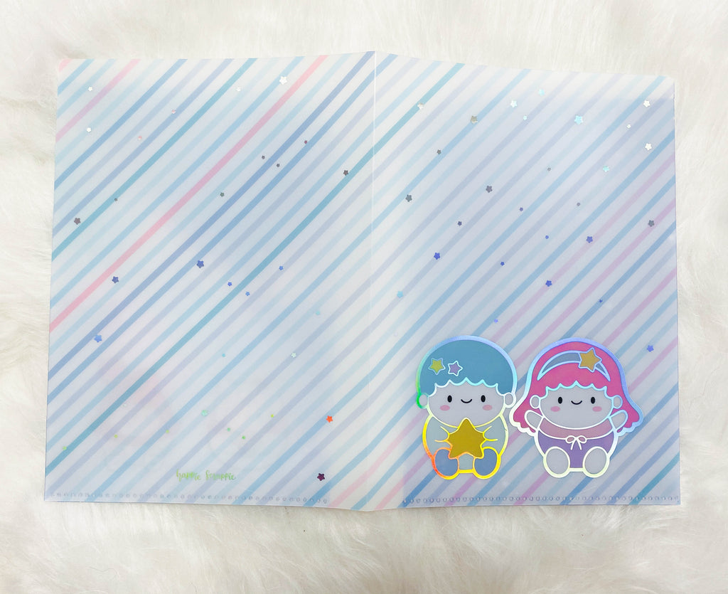 Jumbo Sticker Folder : Cutie Patootie (Holo Silver Foiled)