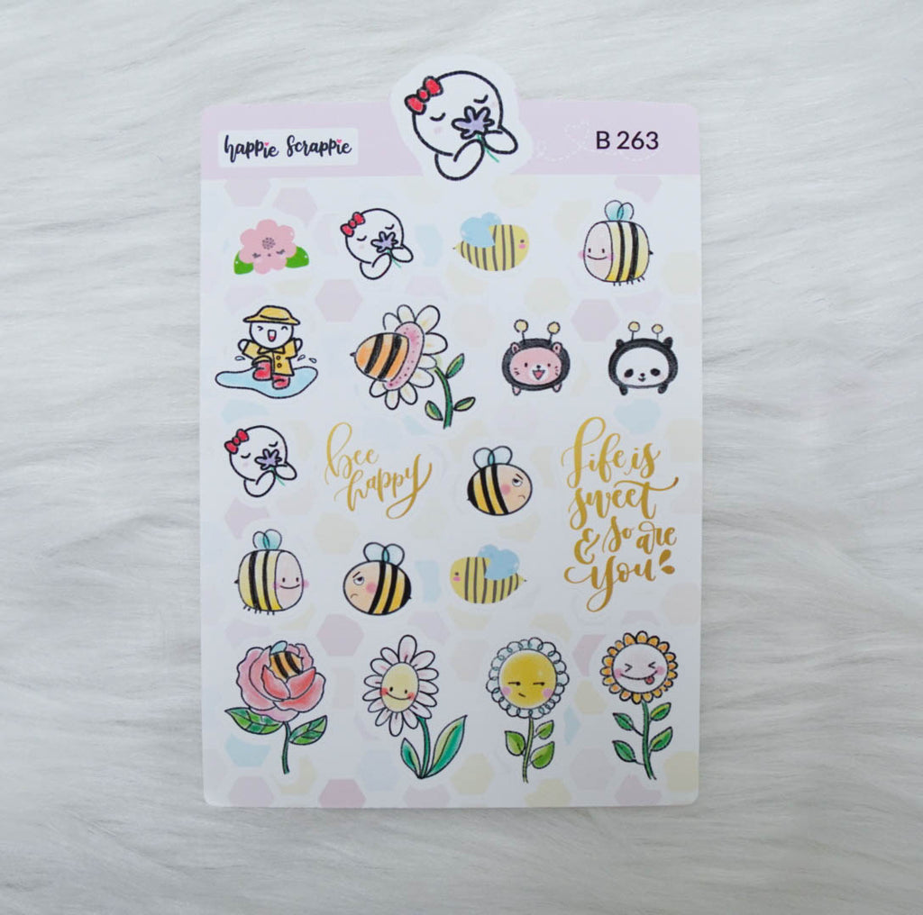 Planner Stickers : Bee-YOU-tiful- Elements 1 (B263)