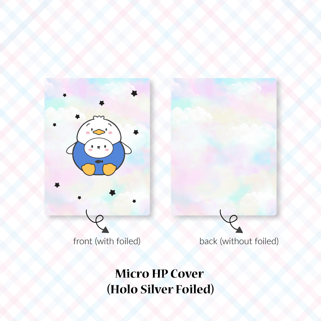 Planner Cover : Cutie Patootie // Blue Shirt Duck (Holo Silver Foiled)