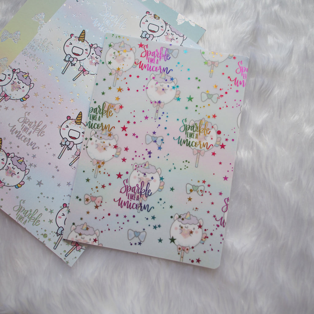 Travel Notebook (All Sizes) - Magical Wishes (Unicorn) // Collabs with Annie Plans Printables