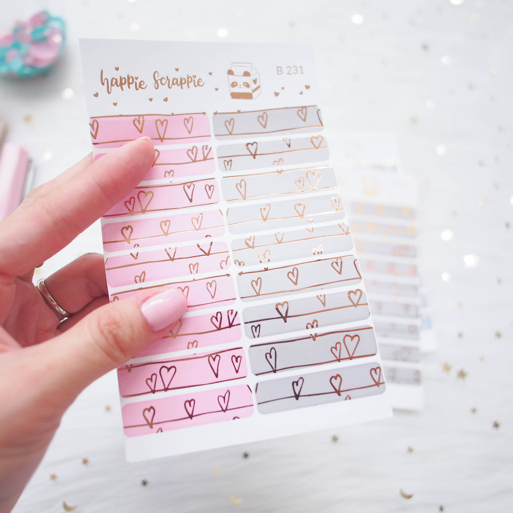 Planner Stickers : You Are Just My Type - Foiled Deco Header (B231)